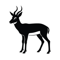 Fototapeta premium Pronghorn Vector Silhouette Graphic