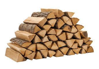 Seasoned Firewood: A Pile of Cut Logs for Cozy Winter Evenings