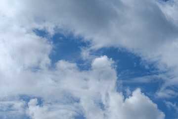 blue sky with clouds