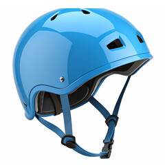Fototapeta premium Vibrant Blue Protective Sports Helmet for Extreme Sports Safety with Transparent Background