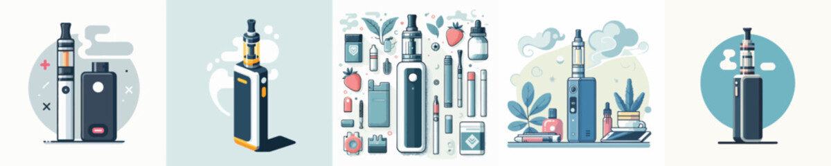 vector of a electric cigarette