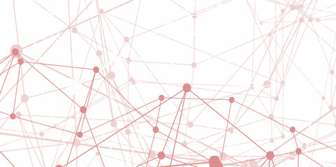 Abstract technology connection network of particles and lines. network patterned background. Connection background with dots and lines. molecules light off white lines digital technology concept. 