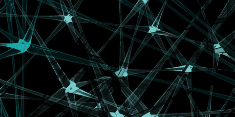 Abstract technology connection network of particles and lines. network patterned background. Connection background with dots and lines. molecules light off white lines digital technology concept. 