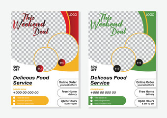 Unique Food Promotion Flyer.