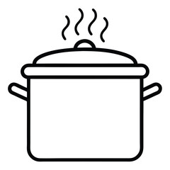Steaming Pot Vector Icon