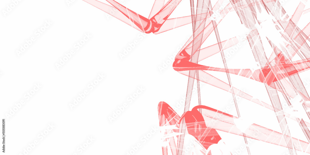 Poster abstract technology connection network of particles and lines. network patterned background. connect