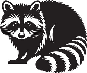 Vector Illustration of a Raccoon