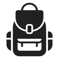 Backpack Vector Icon (Solid Style)