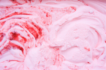 A box of ice cream with strawberry jam