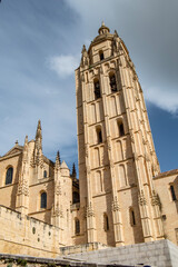 Tower of Segovia Cathedral in Segovia, Spain