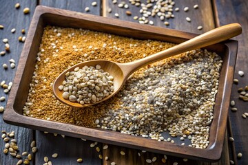 Variety of Grains and Seeds A Diverse Collection of Healthy Options