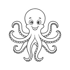 octopus and fish vector art