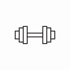 barbell dumbbell fitness sport icon sign vector