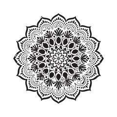 ornamental round lace pattern