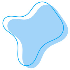 Obraz premium Simple Abstract Blob Shape