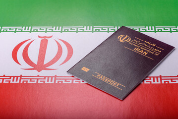 Iranian passport for travelling, flying and doing business. Iran document, id