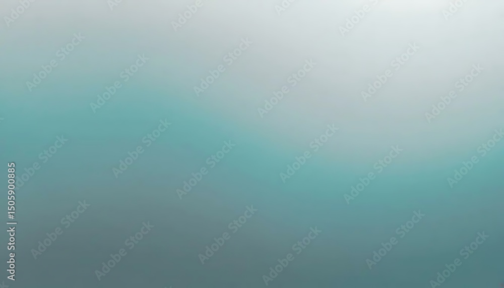 Poster abstract gradient background with soft transition from white to turquoise creating a serene mood