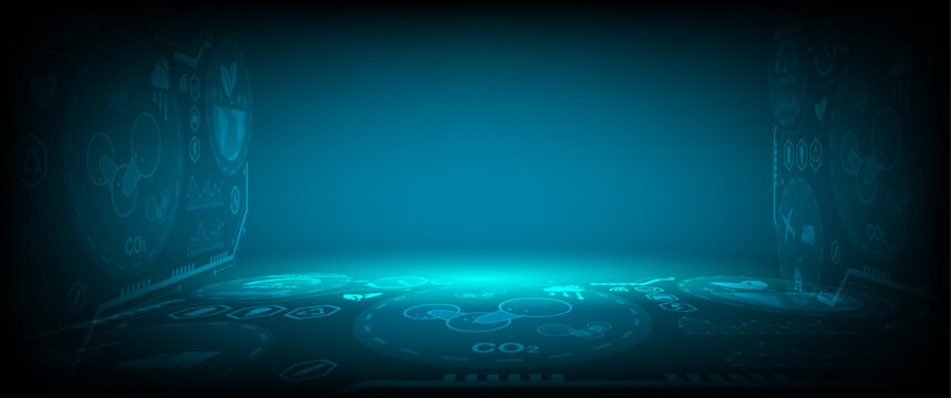 Modern hi-tech, science, futuristic technology concept. Abstract digital high tech city design for banner background. Eco global planet solution. lightning strike impact background.	