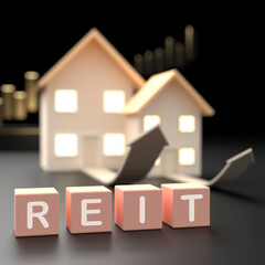 3D Mutual fund investment focuses on real estate property growth, business finance management, housing purchase, and trust in fund management for stable asset and house value increase