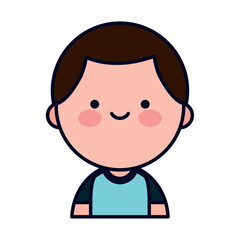 Charming Kawaii Style Male Avatar Icon
