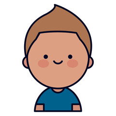 Charming Kawaii Style Male Avatar Icon