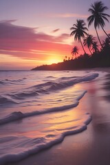 Idyllic beach scene