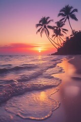 Idyllic beach scene
