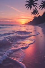 Idyllic beach scene