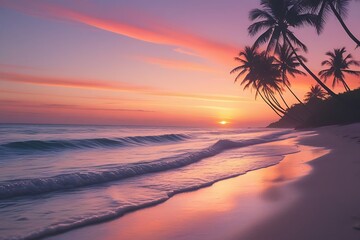 Idyllic beach scene