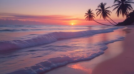 Idyllic beach scene