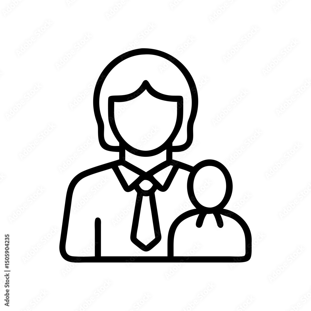 Poster judge and lawyer figures on transparent background for web and graphic design