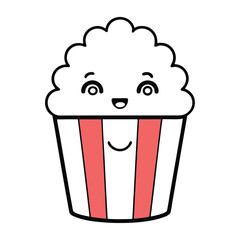  Cute Popcorn Bucket Vector Icon