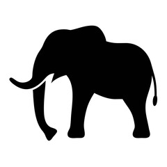  Black and White Vector Illustration of Majestic Elephant