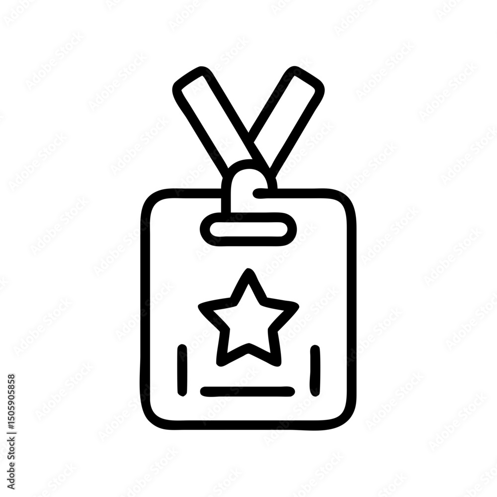 Poster vip badge on transparent background for web and graphic design