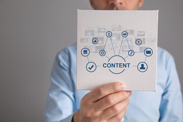 Content Concept. Digital marketing. Internet. Technology
