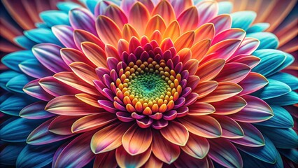 Fototapeta premium A close-up shot of a vibrant flower with delicate petals and intricate details