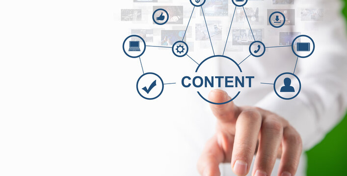 Content Concept. Digital marketing. Internet. Technology