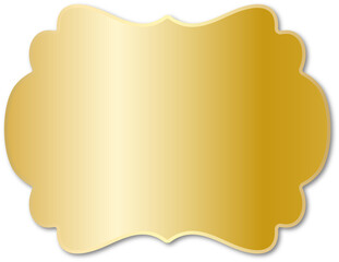 Gold Ornate Frame Label