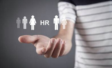 HR. Human resources concept. Business