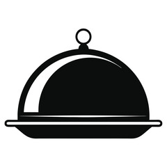  Cloche Dish Cover Vector Icon Variant