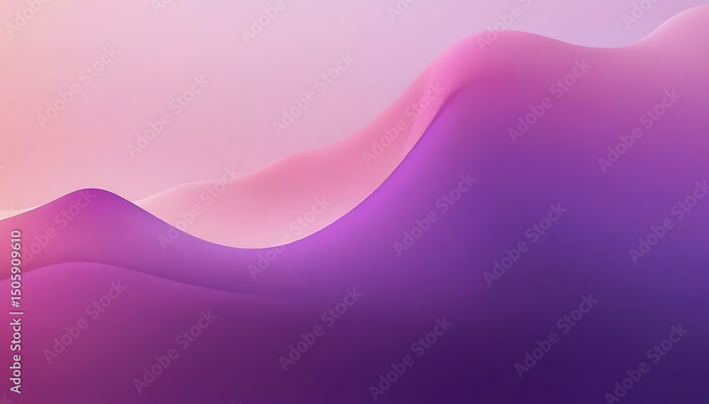Poster abstract background featuring flowing shapes in shades of pink and purple in soft gradient light.