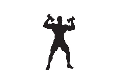 Bodybuilder Pose Silhouette