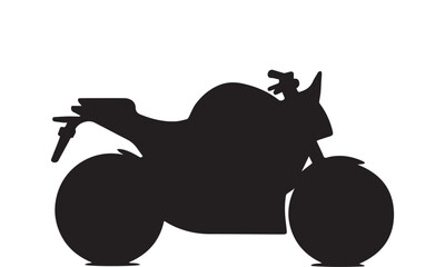 Couple on Motorbike Silhouette