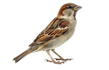 Sparrow isolated on transparent background