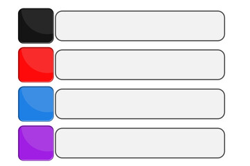 Fototapeta premium Social media lower third banner isolated on transparent background. Modern social tag bar, nameplate, username label animation template. Blue and white overlay title bar PNG