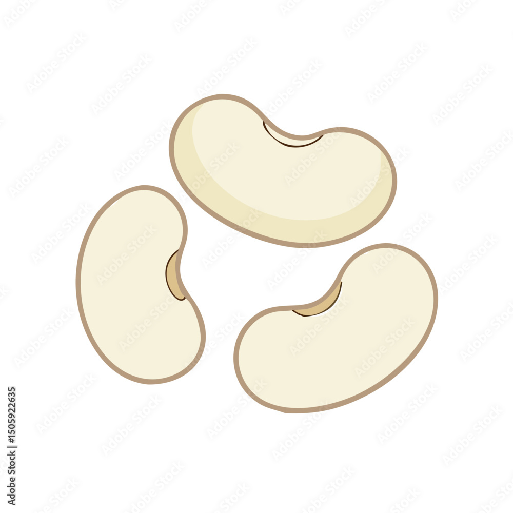 Poster lima beens vector transparent background