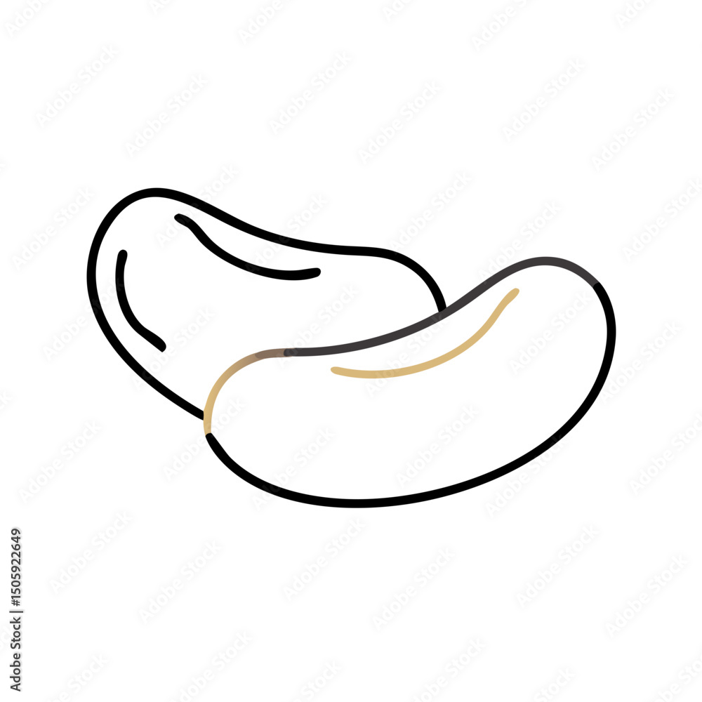 Poster lima beens vector transparent background