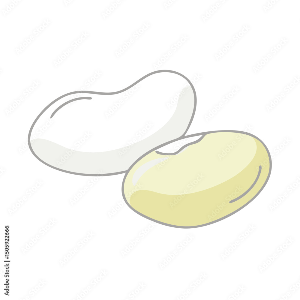 Poster lima beens vector transparent background