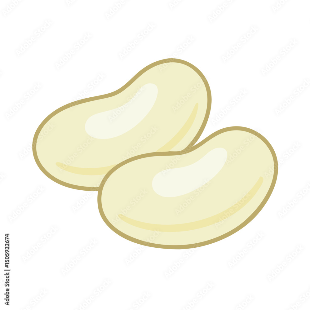 Poster lima beens vector transparent background