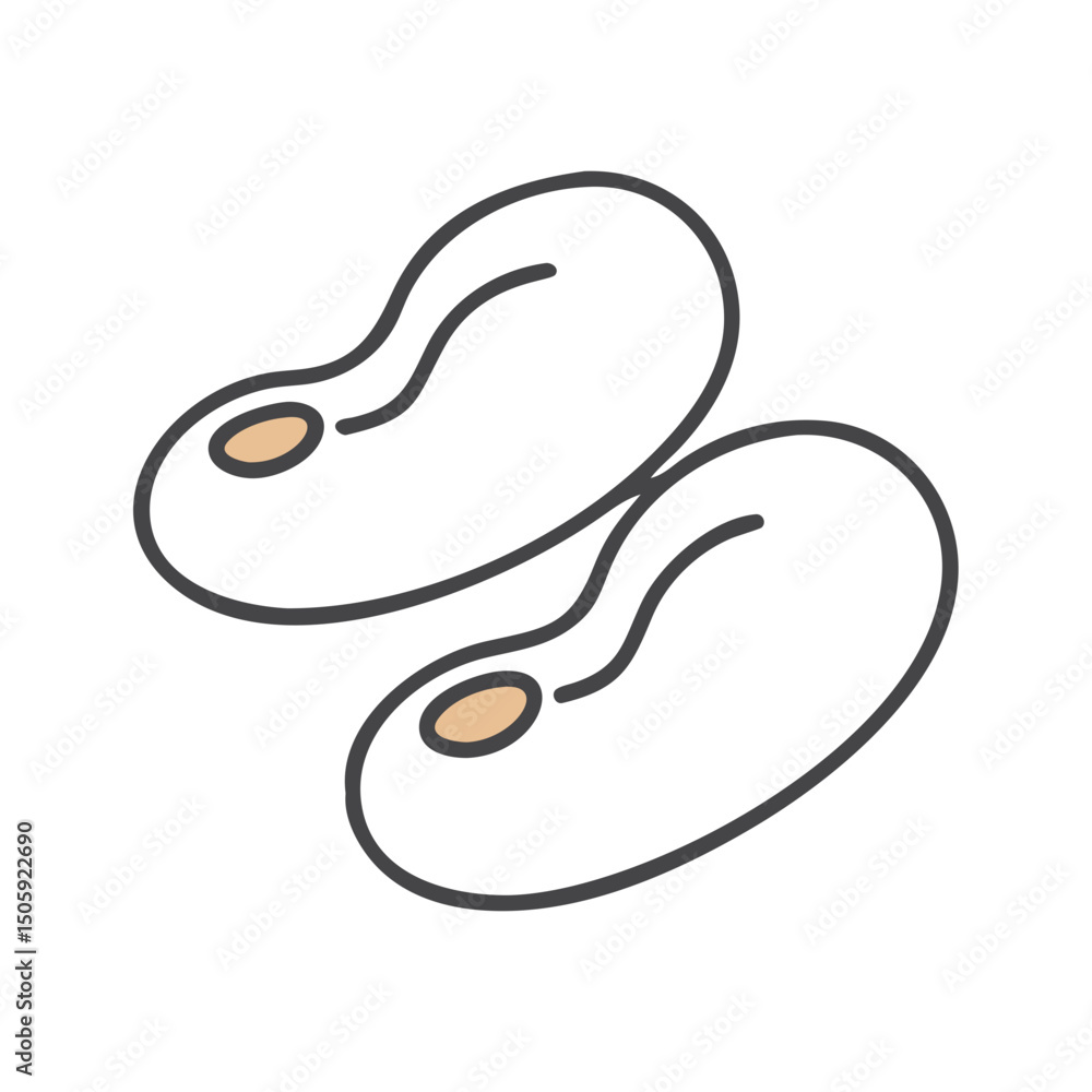 Poster lima beens vector transparent background